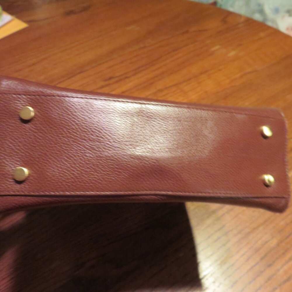 💅🏼 RARE ITALY Coach 4417 Madison Biltmore VTG EUC Top Handle Mahogany ☀️😻 - Picture 10 of 16